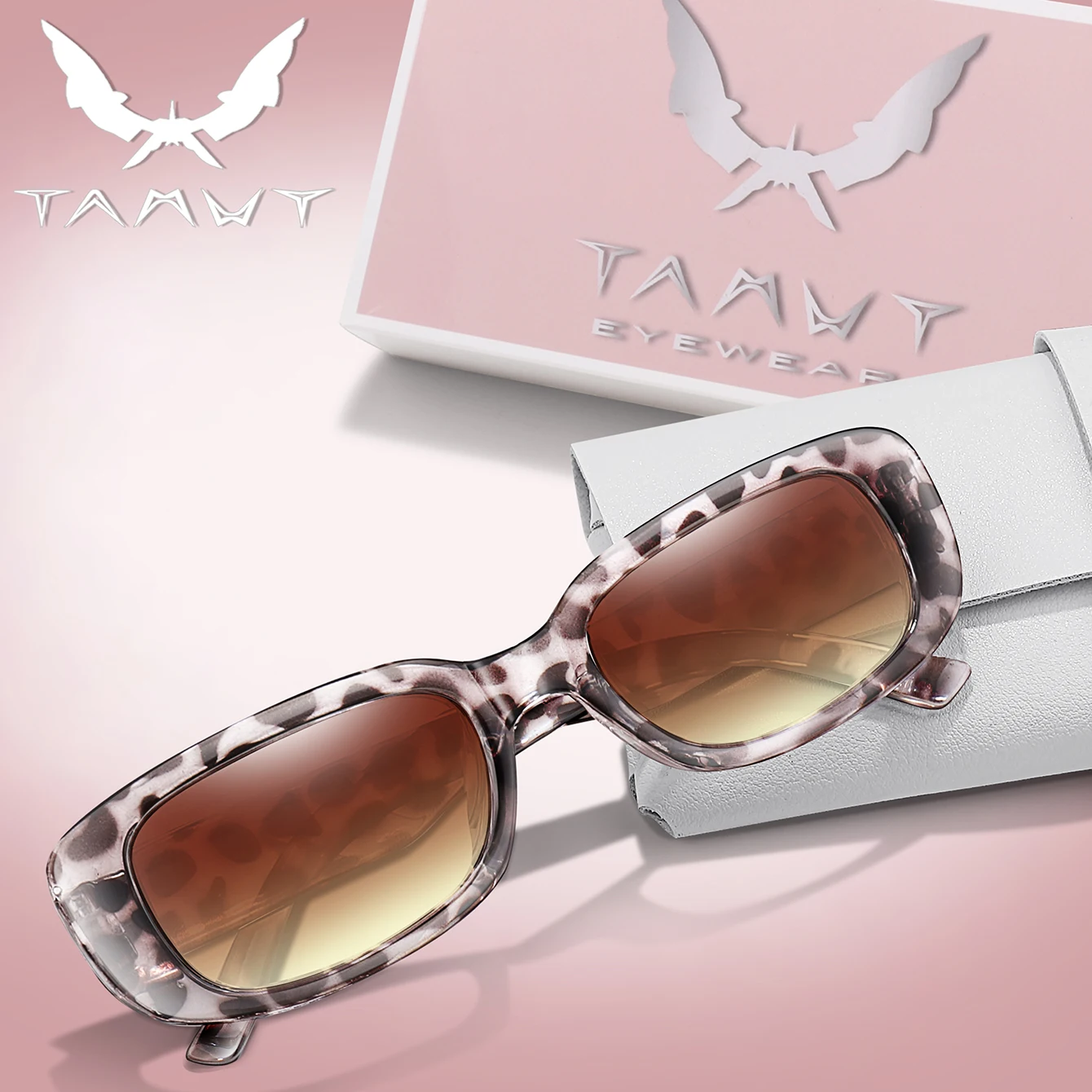 Retro Sonnenbrille Frauen Männer Kleine Rechteck Vintage Gläser Mode Outdoor Straße Fotografie Mädchen Party Damen Brillen Mit Box
