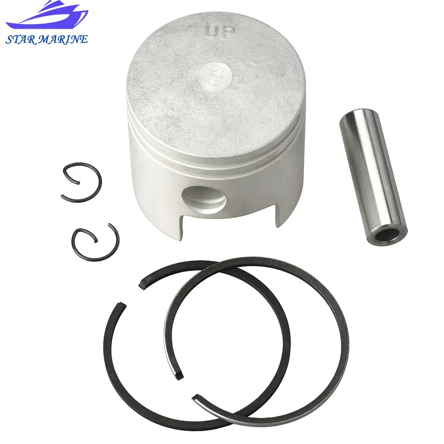 Diameter：50MM 677-11631-00-97 677-11631-00 Piston Kit (Std) for Yamaha Outboard Motor 2-stroke 5/8HP 677-11631 Boat accessories