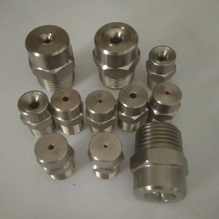 Wide Angle Water Jet Nozzle 304 Stainless Steel Full Cone Spray Nozzle BSPT 1/8