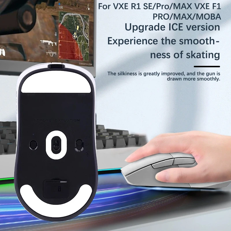 【C】Mouse Foot Sticker For VXE R1 SE/Pro/MAX/for VXE/MAX Gaming Mouse Non-Slip Pad E-Sport Gamer Accessories