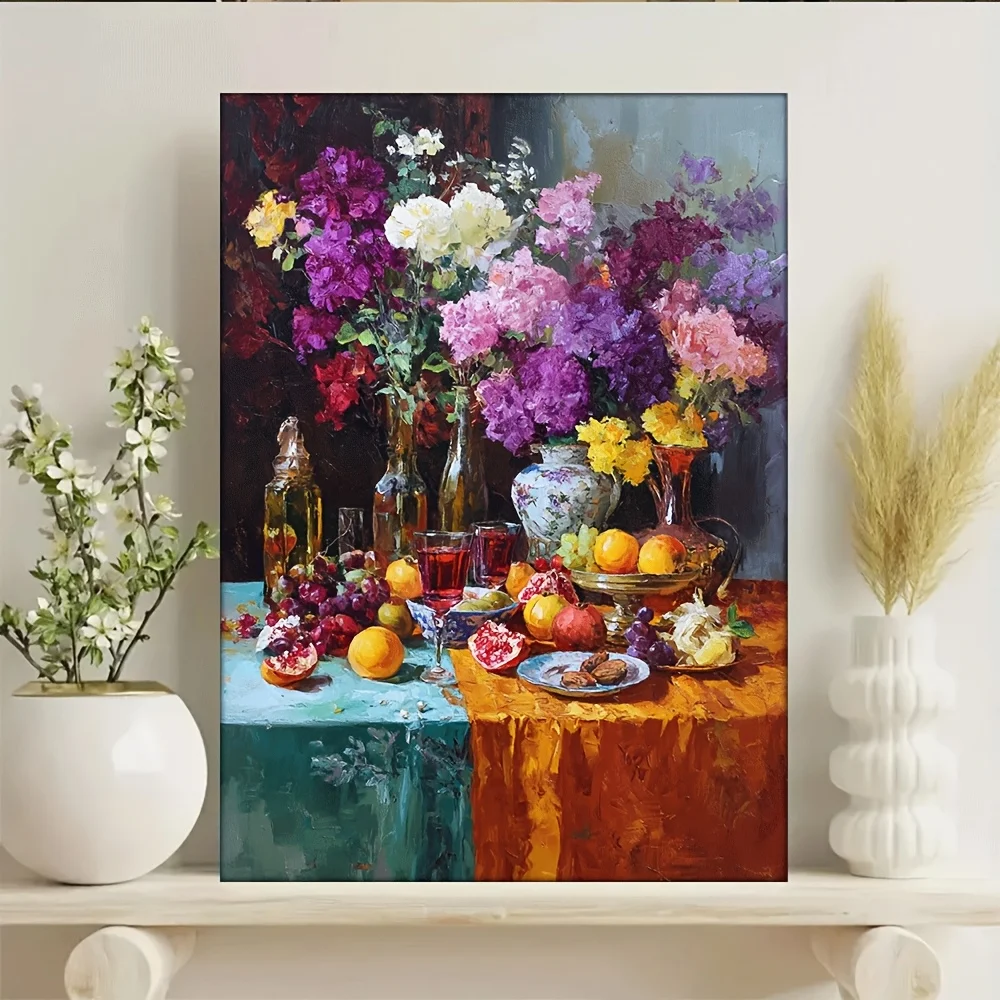 

500/1000/1200/2000PCS Puzzles for Adults Fruit and Flower Table Art,Jigsaw Puzzles Brain Games Gifts Home Decor
