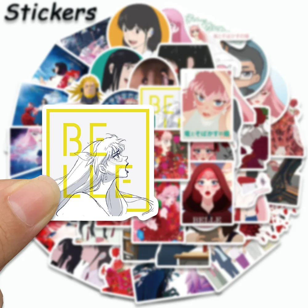 50PCS Freckle Princess Stickers Beauty Graffiti Decals For Laptop Cup Skateboard Suitcase Guitar Fridge Waterproof Stickers