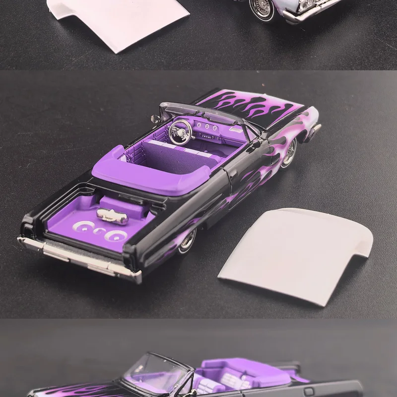 Fine Works Imparasi Coast Jumping Car 1:64 Model samochodu ze stopu z otwartymi drzwiami
