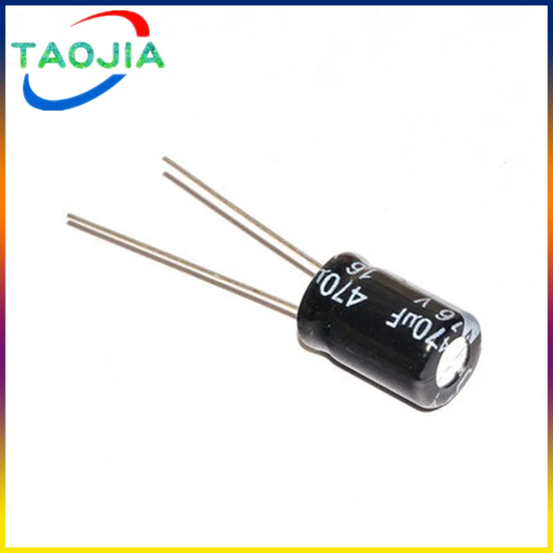 50pcs 470uF 16V 470MFD 16Volt  Aluminum Electrolytic Capacitor Radial 470mf16v 470uf16v 16v470mf 16v470uf