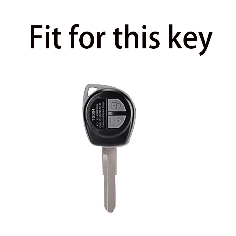 2 Button Remote Carbon ABS Key Case for Suzuki SX4 Swift Grand Vitara Liana Keychain Cover Car Accessories