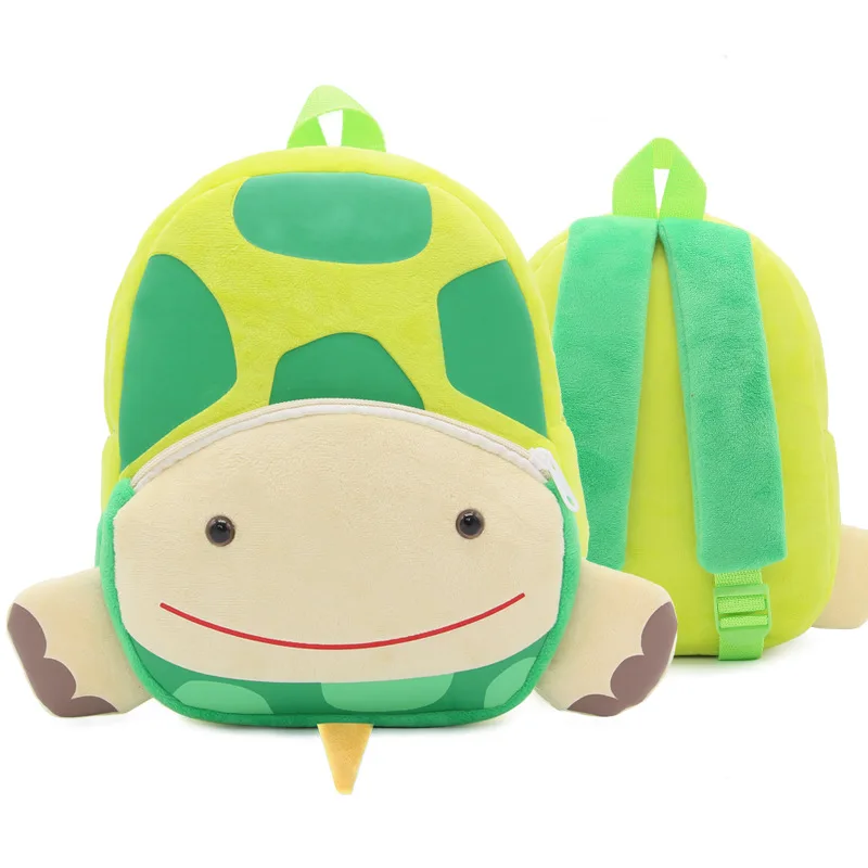 Personalized Turtle Children\'s Backpack Customized Name Baby Kindergarten Plush Animal Backpack Children\'s Day Gift Pack