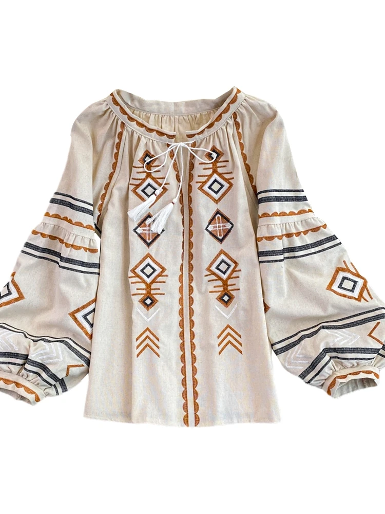 Frühling Herbst Lose Laterne Sve runde Ne Gestickte Abnehmen Puppe Top frauen Pullover irt Koreanische Sle Pendeln Wind