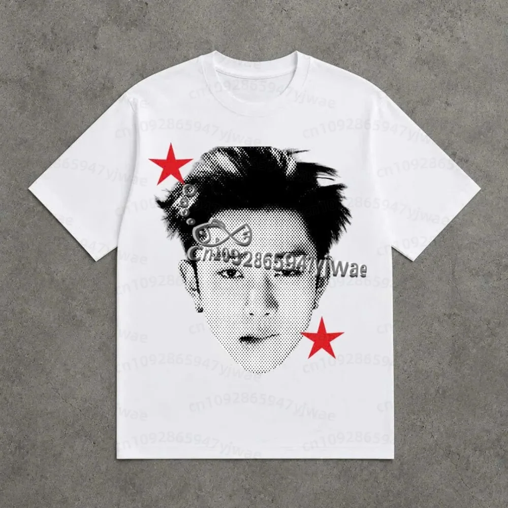2026 Herren Damen LNGSHOT Big Head T-Shirt Grafik-T-Shirt Ohyuan Woojin Louis Ryul Fans O-Ausschnitt T-Shirt Mode Retro Herren T-Shirt – Detail 5