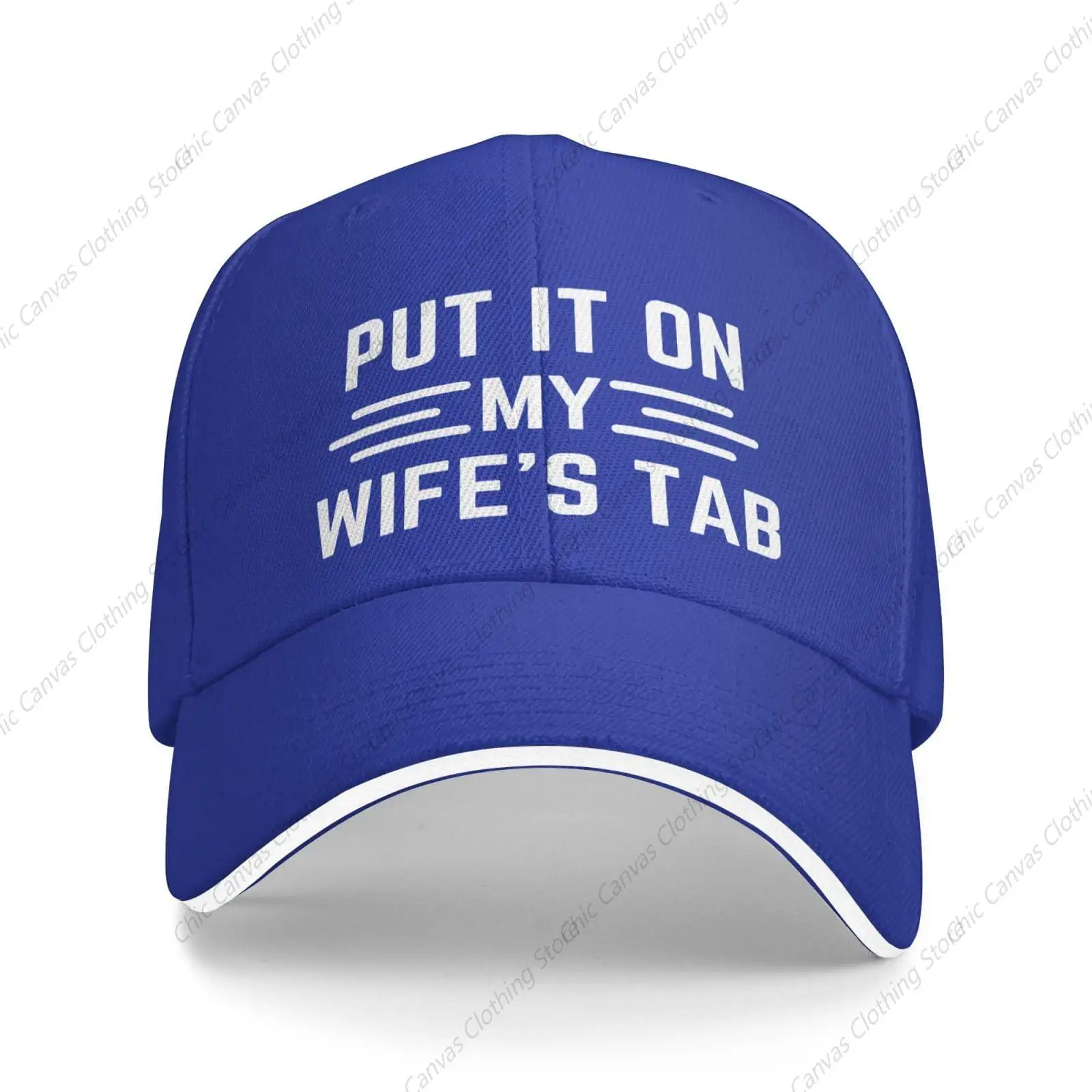 

Put It On My Wife's Tab Mother's Day Valentine's Day Gifts Hat Men Women Trucker Hat Outdoor Sports Baseball Cap Adjustable Hat