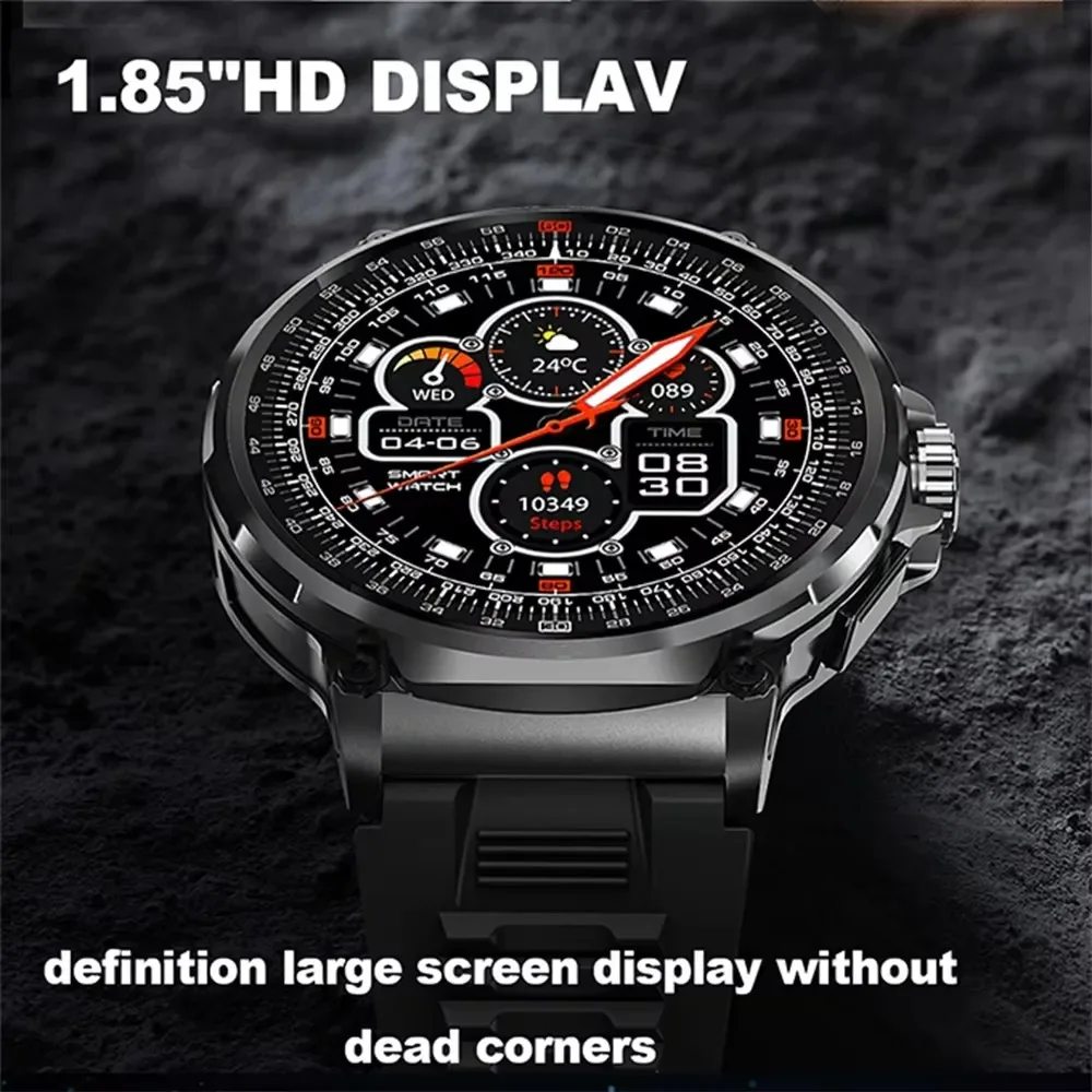 MAOYUAN New GPS Smart Watch Men 710mAh Big Battery 1.85 Inch Screen Bluetooth Call Heart Rate Health Monitoring Smartwatch Women