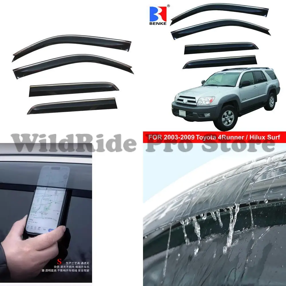 

1 set Toyota 4Runner Hilux Surf 2003-2009 car vent window visor rain guard