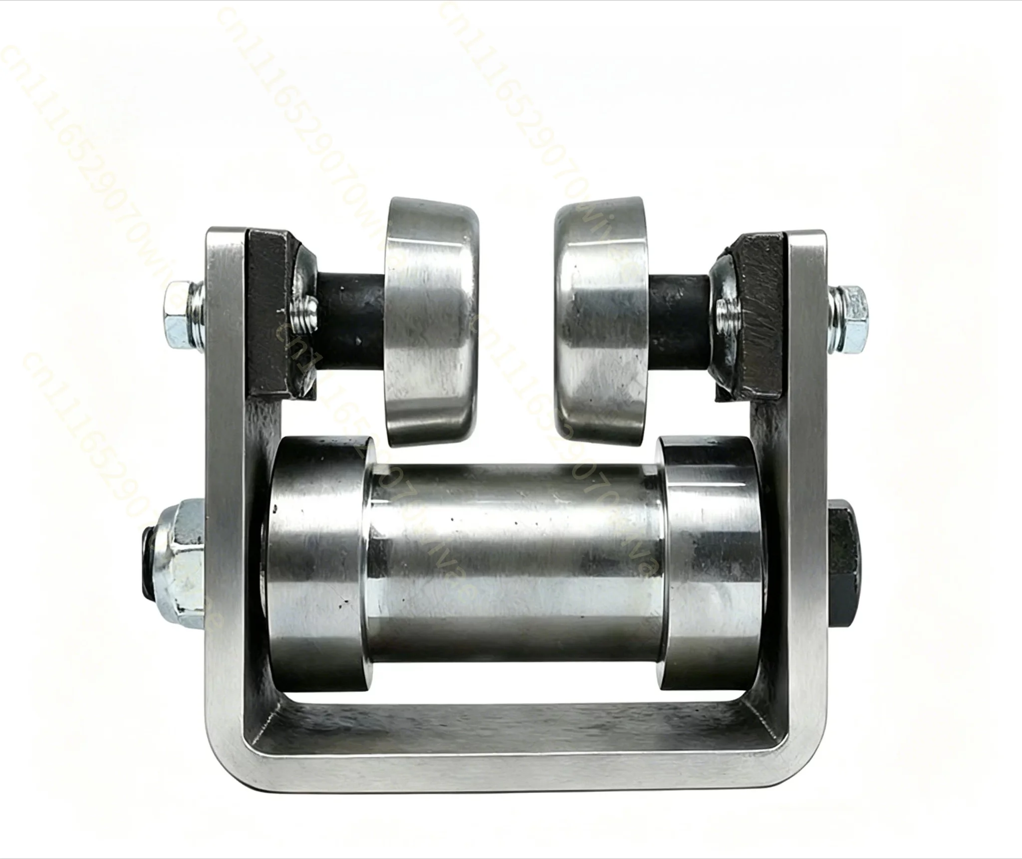 Double Roller A3 Steel Lifting Freight Elevator Auxiliary Accessories No. 10, No. 12, No. 18 I-beam Guide Wheel Frame