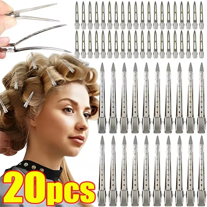 

20 шт., профессиональные фиксированные зажимы для парикмахерской, женские зажимы для укладки волос, зажимы для завивки волос, пушистые зажимы для волос, парикмахерские инструменты