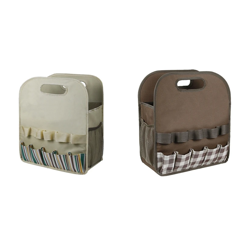 

Garden Tool Bag Oxford Fabric Garden Bag For Gardening Tool Kit Portable Multi-Pocket Tools Organizer Storage Bag B Easy To Use