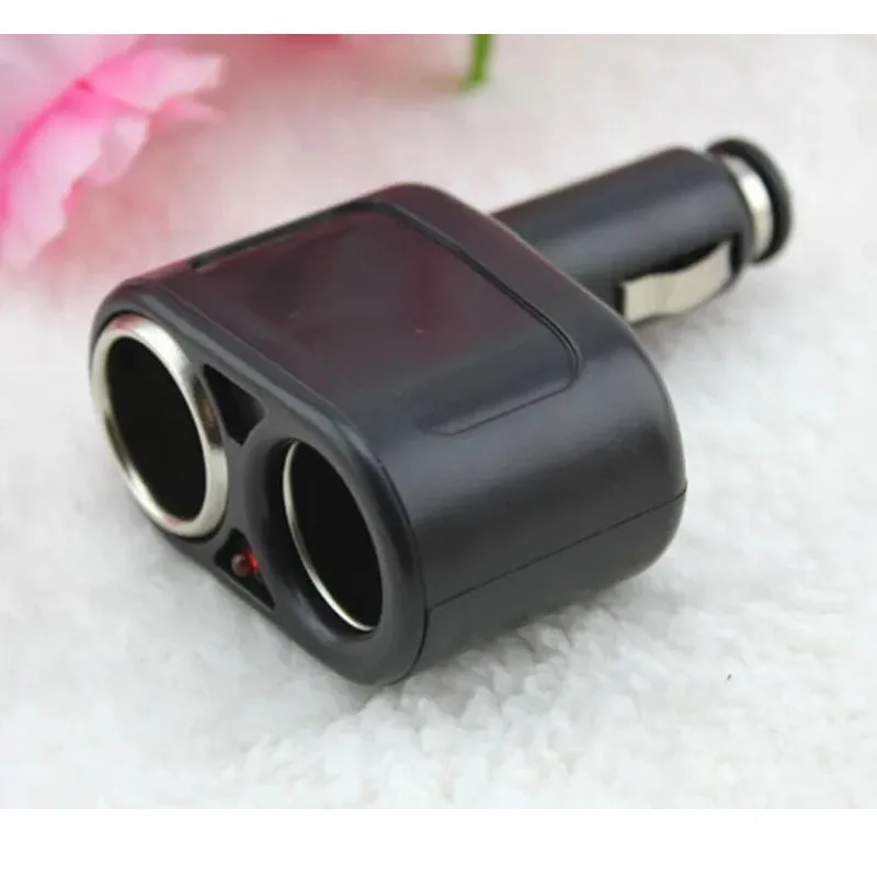 Plug and Play Car Cigarette Lighter Splitter 2 Socket Auto Power Adapter Universal Vehicle Charger Plug