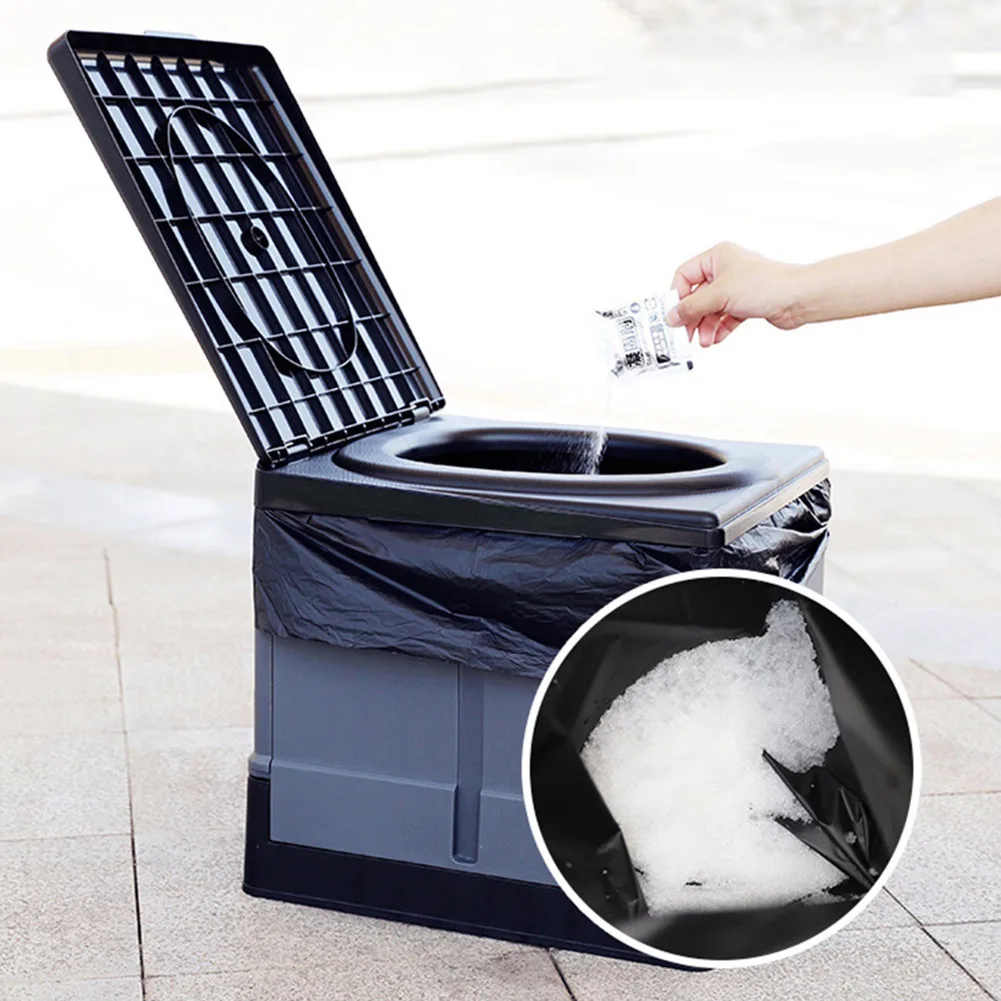 60-12PCS Camping Toilet Chemicals Liquid Waste Gelling Deodorizing Powder Eco Absorbent Gel for Camping Toilet for Portable Toil