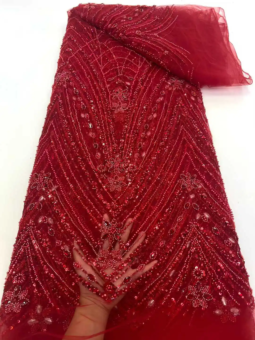 فاخر جودة عالية الترتر النيجيري الأحجار مطرز أقمشة الدانتيل 2026 الفرنسية التطريز الأفريقي أقمشة الدانتيل لخياطة الزفاف