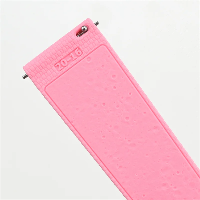 20mm Quick Release Universal Watchband Liquid Silicone Rubber Watchband Straps For Omega MoonSwatch Replace Band