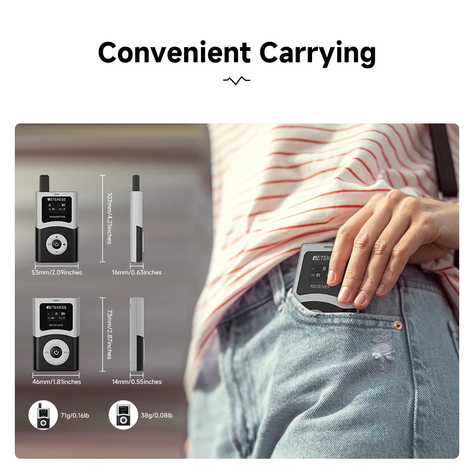 Retekess T130U ระบบเสียงไร้สายระบบไกด์นําเที่ยวไร้สายเสียงไร้สายไกด์นําเที่ยวส่งสัญญาณสําหรับการประชุมพิพิธภัณฑ์