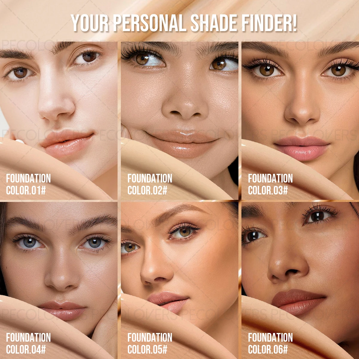 1PC Soft and Hydrating Full Coverage Foundation, BB Cream, Covers Dark Circles, Blemishes, Etc. Creamy Texture, Matte,Waterproof