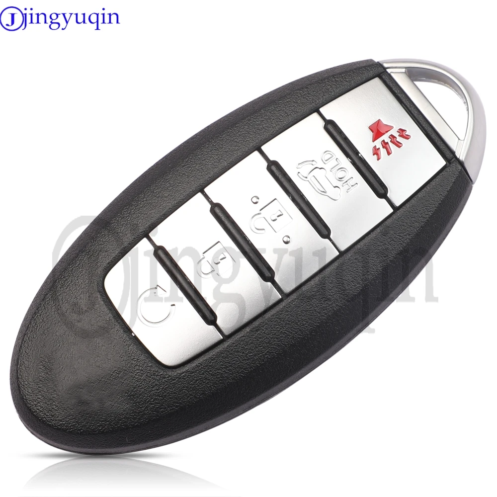 jingyuqin 4A Chip 433MHZ 5 Buttons KR5S180144014 P/N S180144308 Remote Car Key For Nissan Pathfinder Murano IC#7812D-S180204