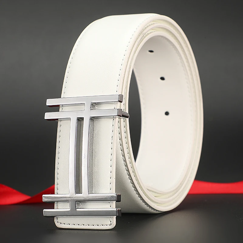 High-Quality Wide Designer Leather Belt for Men