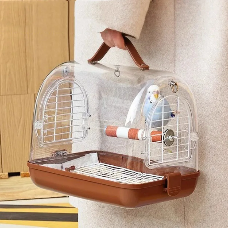 

Travel Nest Bird Cages Outdoor Parrot Carrier Breeding Box Hut Quail Bird Cages Hamster Cage Pour Oiseaux Bird Cages Decoration