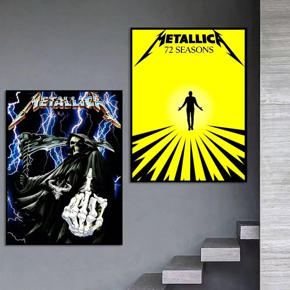 BAND M-Metallica 72 Seasons Poster Self-adhesive Art Waterproof Paper Sticker Coffee House Bar Room Wall Decor