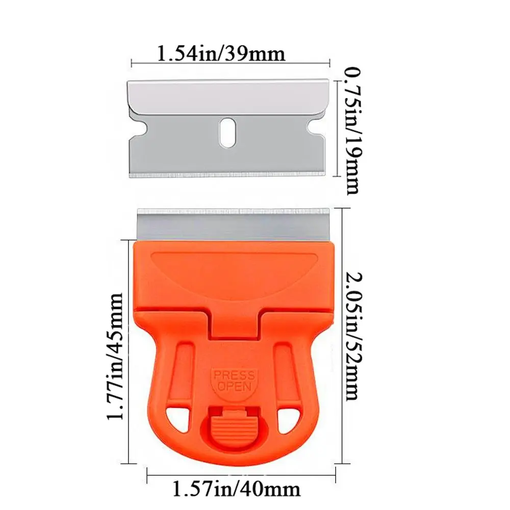 Scraper With A Blade One-Sided Razor Painting Scraper Blade Remover Cleaner Car Window Viny Film Sticker Cleaning Tool