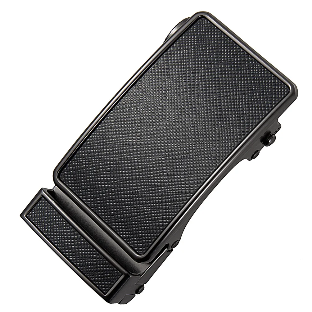 أسود جلخ الرجال حزام مشبك سبيكة التلقائي مشبك عارضة الأعمال الكلاسيكية حزام الملحقات 3.5 سنتيمتر #2