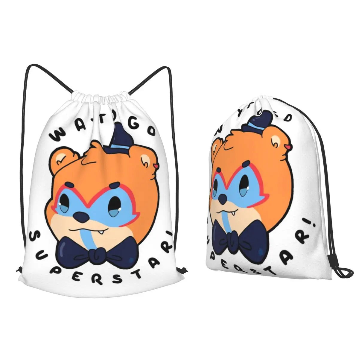 FNAF Security Breach- Glamrock Freddy superstar Backpacks Casual Drawstring Bags Sundries Bag Book Bags for Travel Students