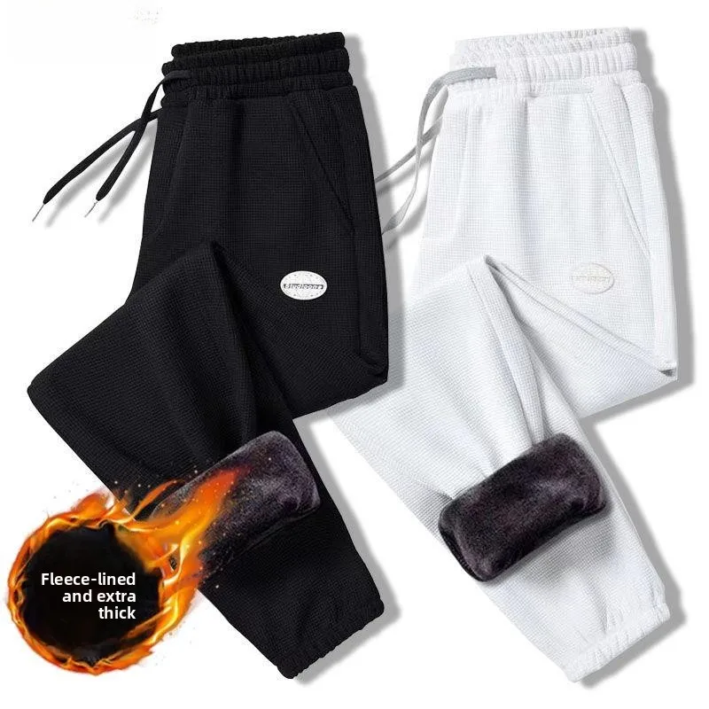 العصرية Fce اصطف فضفاضة تناسب الرجال ركض الخريف الشتاء الدافئة سراويل تقليدية الشباب السراويل الطويلة مريحة فضفاضة السراويل الرياضية