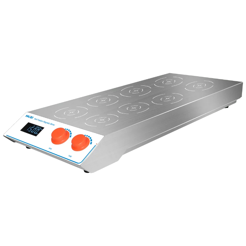 HUXI Magnetrührer Labor Multi-Positionen-Magnetrührer 8-Positionen-Mischer Agitateur Magnetique Multi-Positionen