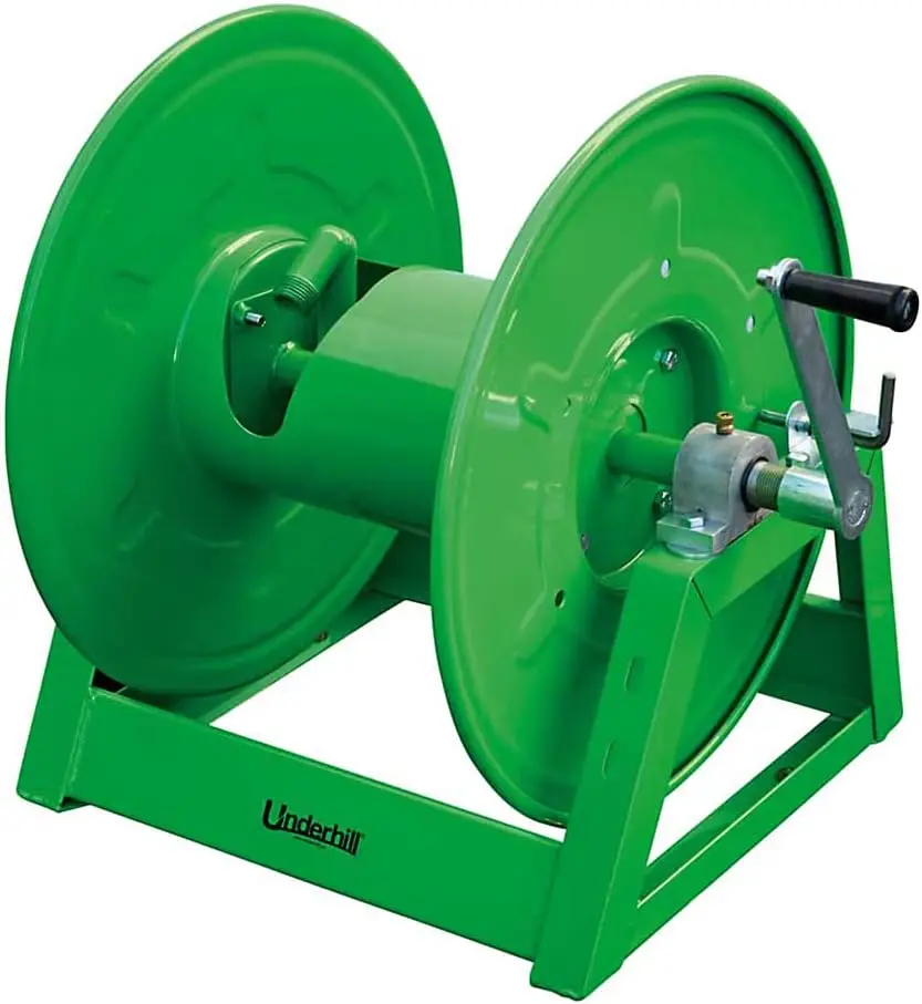 Underhill Hose Reel Holder Caddy, Heavy-Duty, Industrial Quality For Golfing Greens And Sports Fields, Holds Over 100 Feet Of 1