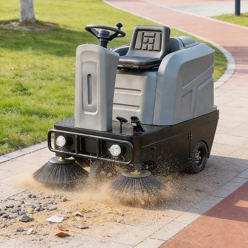 Automatic sweeper, electric sweeper with double brush, suitable for large area cleaning