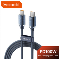 Toocki 100W/60W USB C Cable for Vivo OPPO Xiaomi Multi-color QC4.0 Fast Charging Charger Type C Cable for iPhone 16 15 Pro Max