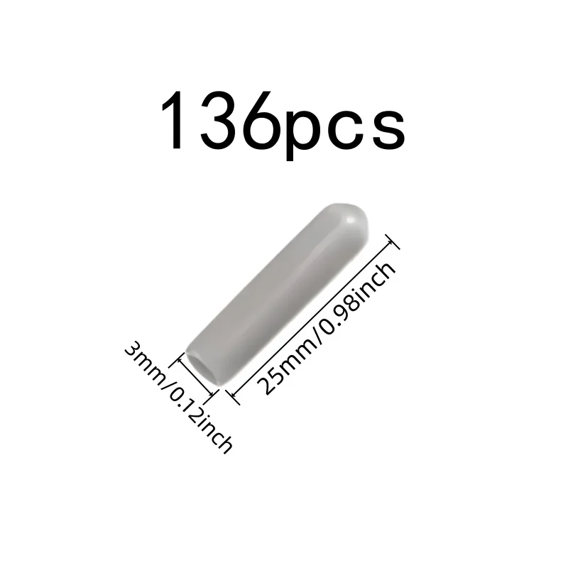 136 pcs Anti-Scratch Tip Protectors with Universal Fit Design, ideal for Home Appliance Safety and Dishwasher Rack Tips