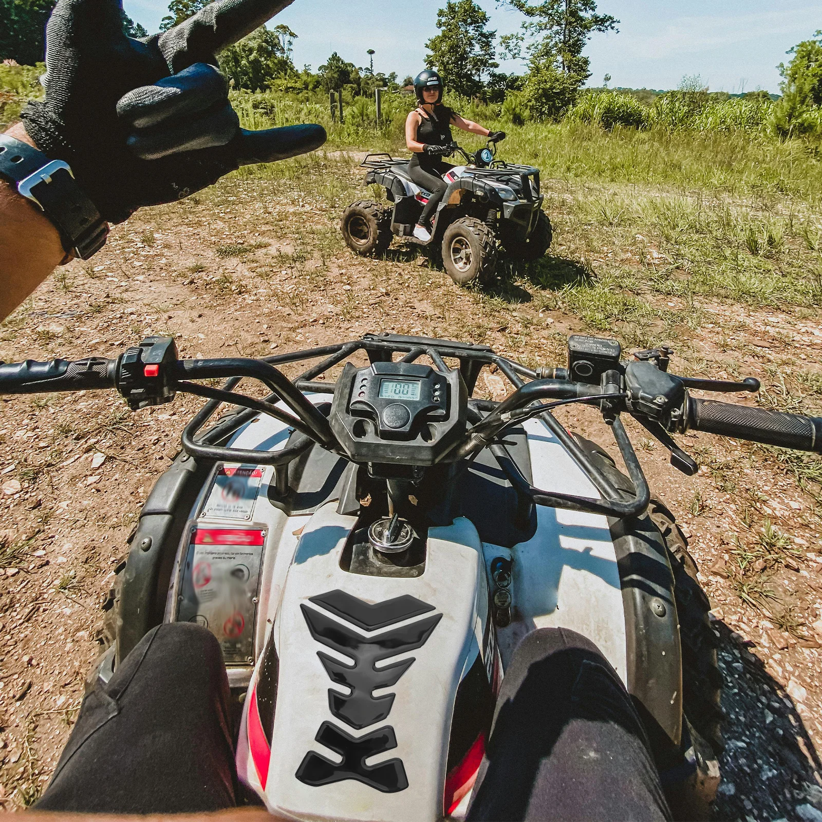 دراجة نارية حامي وسادة مقاومة للخدش المضادة للانزلاق خزان الغاز ملصق دائم جميع الأحوال الجوية خزان وقود السيارة غطاء الديكور