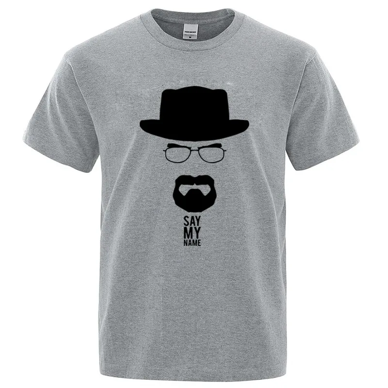Summer Men Short Sleeved High Quality Cotton Blend Breaking Bad Printed Casual For Men O-neck Cool Casual Loose Hip Hop Male Tee