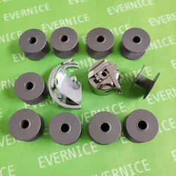 Shuttle Hook & Bobbin Case & 10 Bobbins for JUKI AMS-210D AMS-215D AMS-221D MOL-254