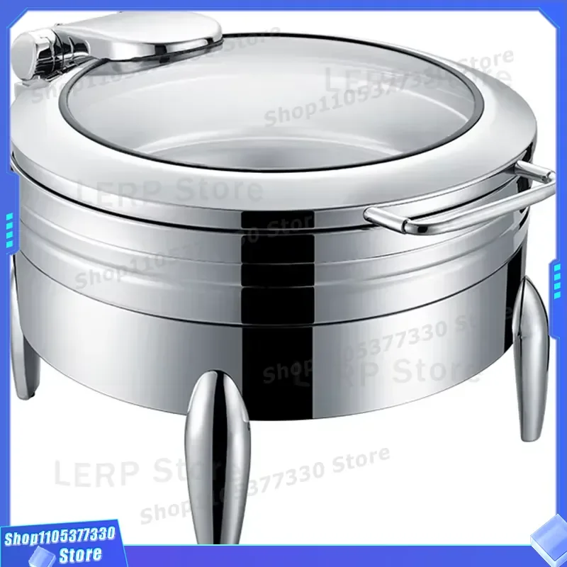 6L Stainless Steel Chef Dish Set Food Warmer Buffet Hot Pot Catering Plate Hotel Supplies Commercial Kitchen Equipment for