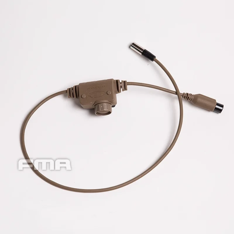 FMA Tactical Headset Adapter six-pin PTT button supports the multi-plug for RAC Headset BK DE