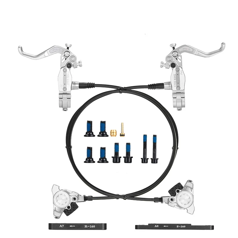 Bicycle Hydraulic Disc Brakes High Quality 850/1500mm Electric Ebike Brakes MTB Front and rear bicycle disc oil brake sets