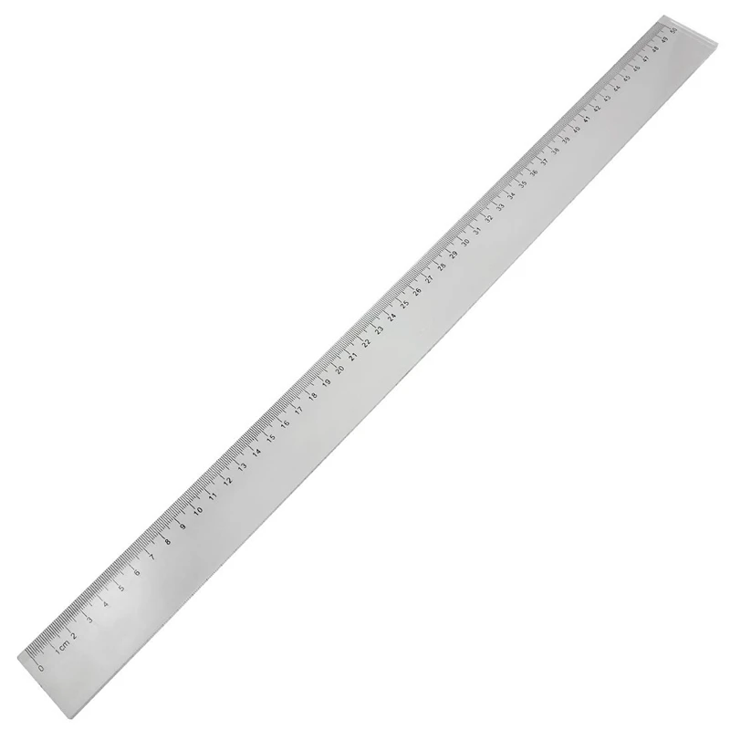 50cm Clear Plastic Measuring Long Straight Centimeter Ruler