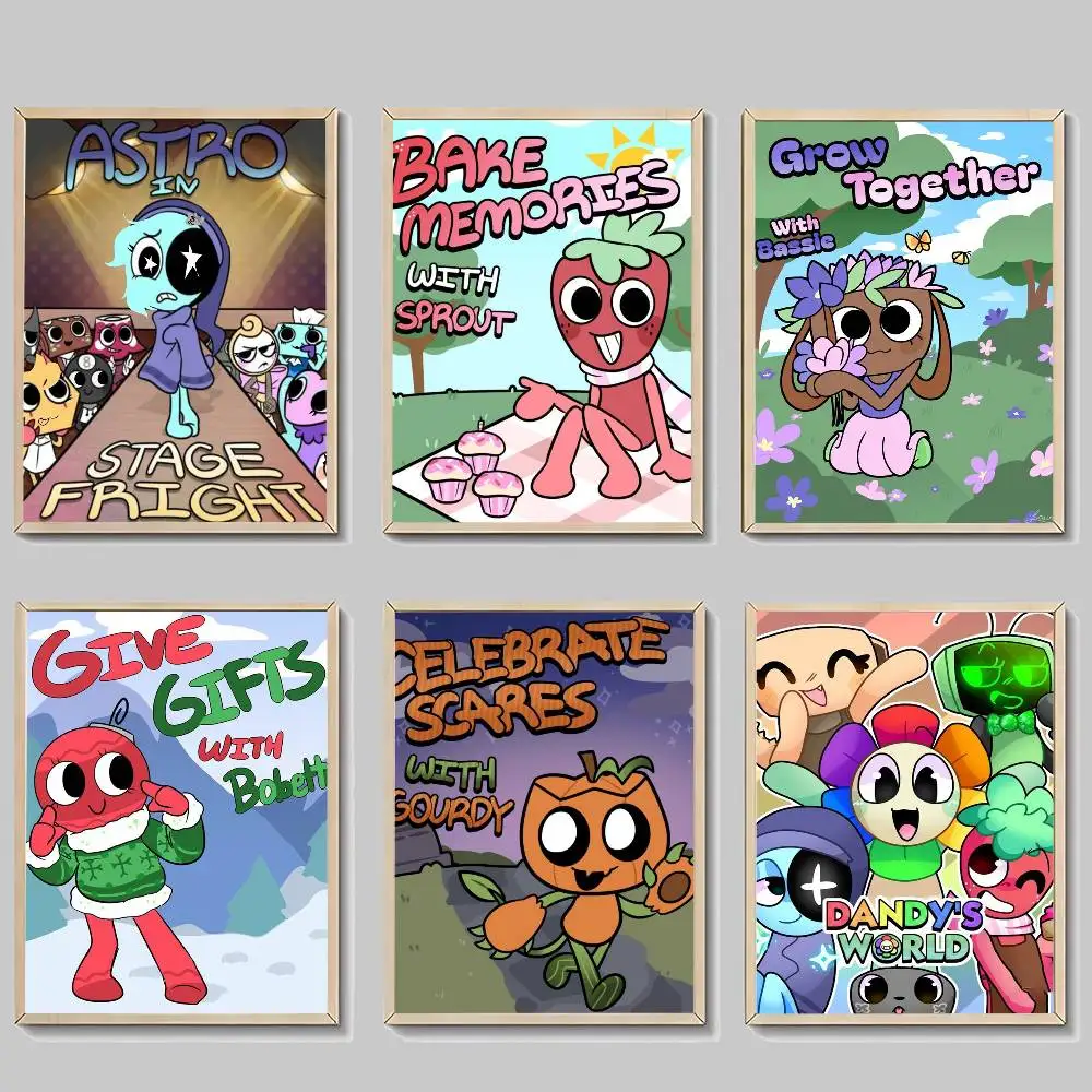 Popular Game D-Dandys World  Whitepaper Poster HD Quality Poster Wall Art Painting Study Room Wall Decor