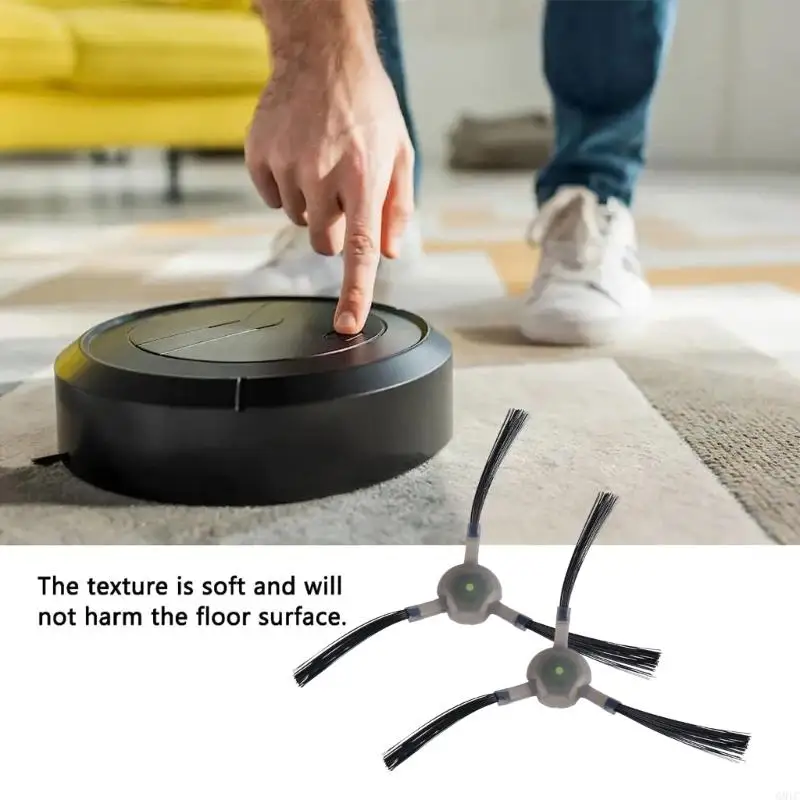 G8TC 4 Paar 3-gearmte Seitenbürsten für Lefant M210 M210S M210B M213 Vakuumreiniger Seitenpinsel Ersatzzubehör