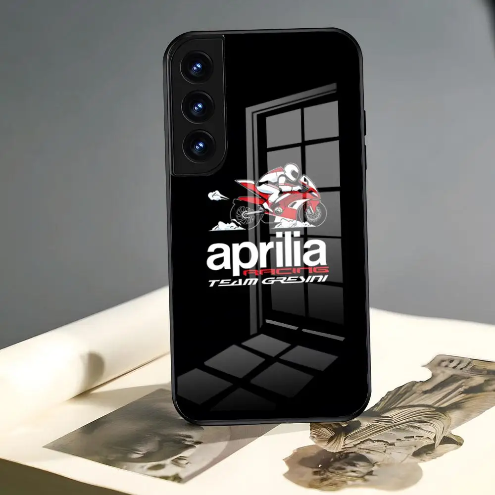 Aprilia-capa de telefone de vidro para samsung, 24, 23, 22, 21, 20, 34, 54, 53, note20 m, 54 ultra plus