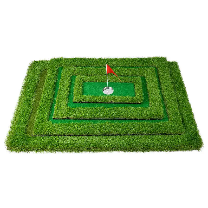 Custom Golf floating green indoor and outdoor water golf mat set without hemming