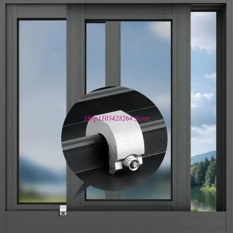 Sliding Window Lock, Metal Screw-Fit Opening Control for Family Areas, Daily Use Position, and Spare Screw Tool
