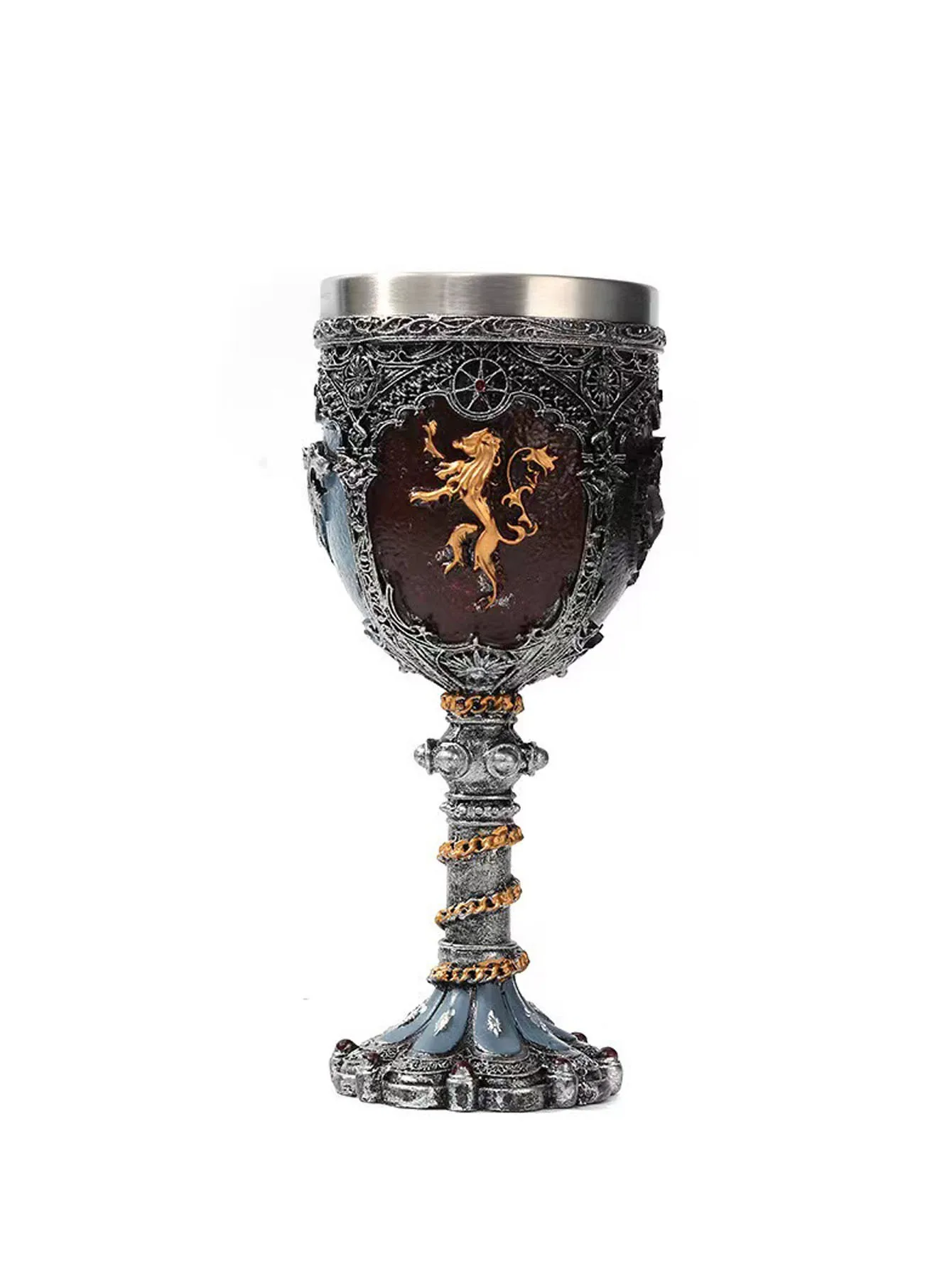 Mini Beer Mug Iron Throne Tankard Sword Wine Glass Stainless Steel & Resin Cups and Mugs Goblet Drinkware Mark FanGot Gift